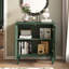 Armoire d'appoint vintage avec portes sculptées creuses florales et tablette réglable-491555444