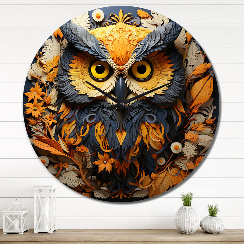 Christean - Horloge murale animaux, Très grand