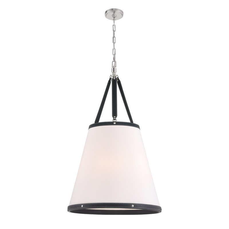 Libby Langdon Callahan 6 Light Polished Nickel Pendant, Nickel