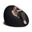 Fauteuil à billes 6 pieds Cocoon - Denim, noir