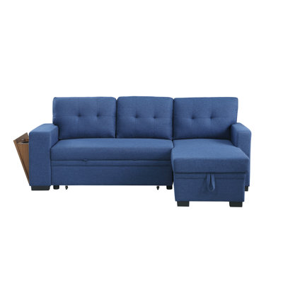 Upholstered L-Shaped Sectional Reversible
