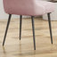 Ensemble de 2 chaises de salle à manger modernes avec pieds en métal