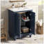 Meuble-lavabo moderne de 24 po de conception simple et élégante avec rangement à fermeture en douceur, tablette réglable, meuble-lavabo avec lavabo en céramique-1679330209