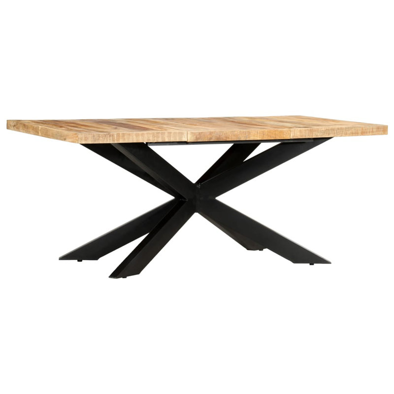Table de salle à manger à piédestal 70,87 po Alenushka, Brun