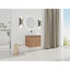 Meuble-lavabo mural 24 po avec lavabo d'art en céramique et porte à fermeture en douceur, emballage KD, contreplaqué-1910814020-1910814019