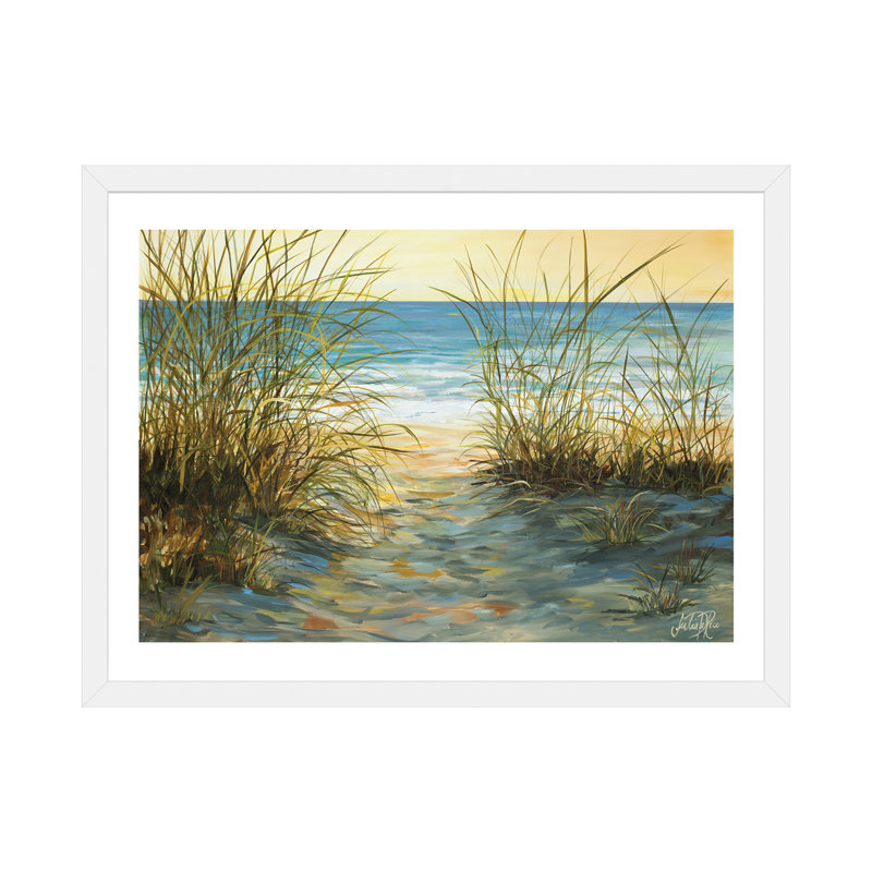 « cannon beach » par julie derice-reproduction d’art sur, H 24 po x l 32 po x P 1 po, Papier avec cadre blanc