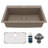 Karran Quartz 33'' X 22'' Large Single Bowl Drop-in Kitchen Sink With Bottom Grid and Strainer-61825448
