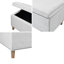 Banc de rangement rectangulaire à fermeture douce