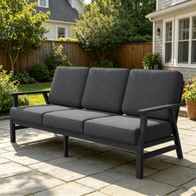 Patio Outdoor Sofa with Cushions