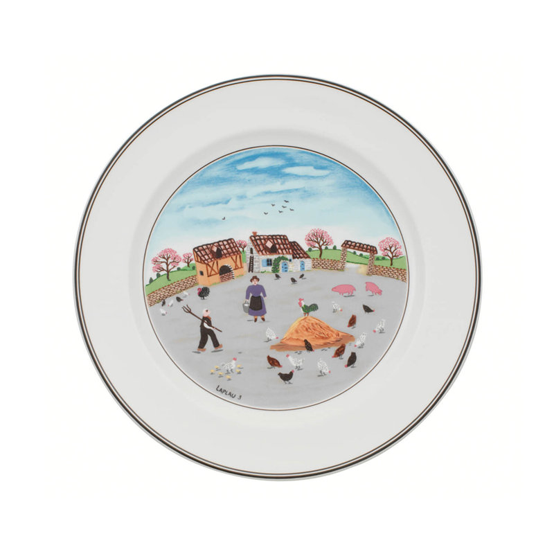 Assiette plate 10,5 po Villeroy & Boch Design Naif