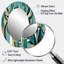 Portrait de cerf abstrait vert beige - miroir mural vert traditionnel-1845361811