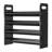 Black Spice Rack Rustproof,4-tier Abs Plastic Spice Rack Organizer For Countertop And Cabinet