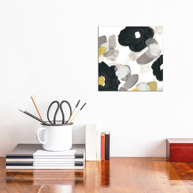 Kinetic Flora VI by June Erica Vess - Wrapped Canvas Painting, 30.48 cm H x 30.48 cm W
