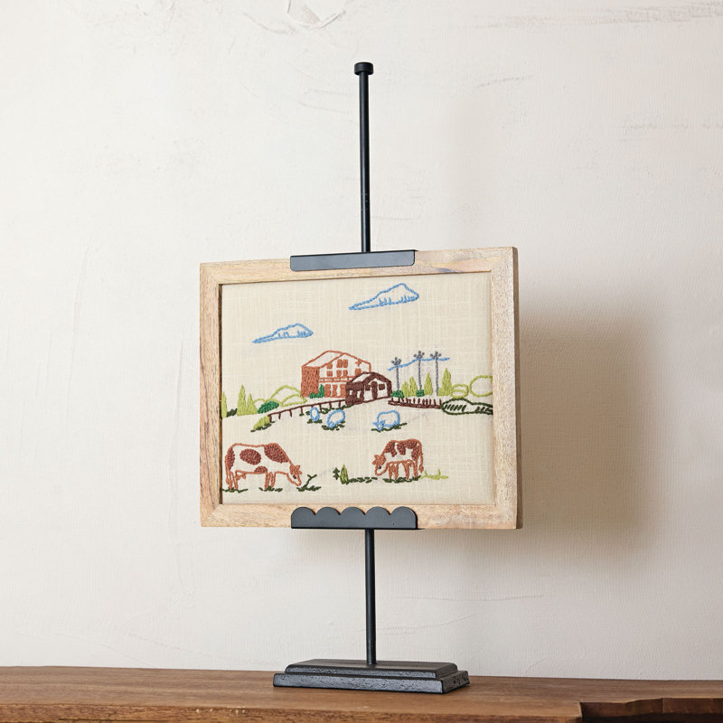 Metal Easel, 7.25" L × 3.88" W × 28.13" H