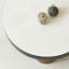 Table basse ronde blanche