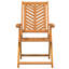 Chaise de jardin vidaXL 6 pièces en bois d'acacia massif brun 57 x 72 x 109 cm-1823833969