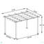Pergola escamotable d'extérieur avec abri de soleil pour jardin, terrasses et cour