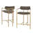 Zaida Upholstered Counter Stool with Metal Frame
