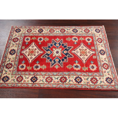 One-of-a-Kind 2'8" X 4' New Age Wool Area Rug in