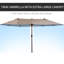 Extra Large Patio Umbrella, Double-Sided Outdoor Umbrella With Crank Handle And Air Vents For Backyard, Deck, Pool, Market (Without Base)-344724856