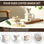 Ensemble de cafetière coulée à la main avec tasse à café et filtre à papier 20 pièces