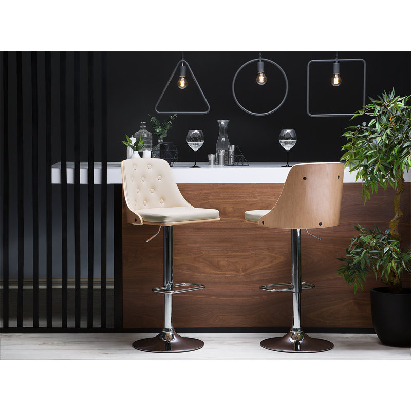 Berenice Height Adjustable Swivel Bar Stool