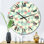 Multicolor Triangular Geometrics I - Patterned wall clock