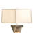 Torque Accent Table Lamp - 24", Espresso Wood & Satin Nickel, Hand-knotted Silvered Strings, Linen