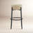 Colombe Upholstered Stool with Metal Frame-982525774-991454321