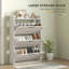 Armoire à chaussures étroite Grain de bois-1418611310