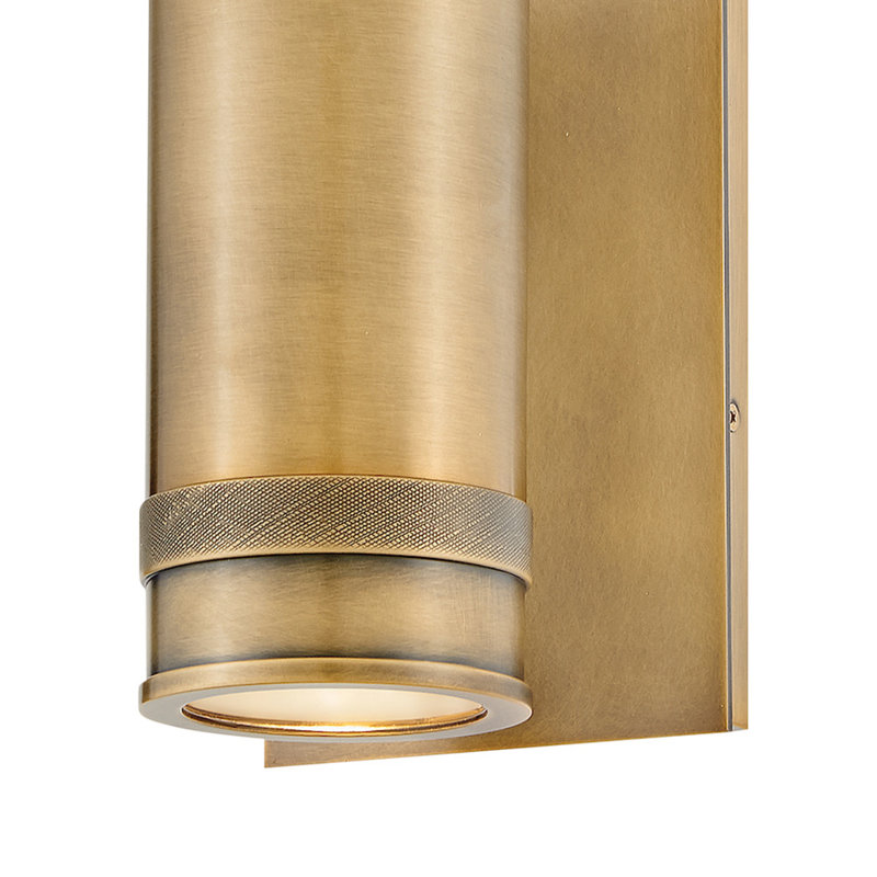 Pratt 19" Aluminum Pivotable Wall Mount Lantern, Heritage Brass