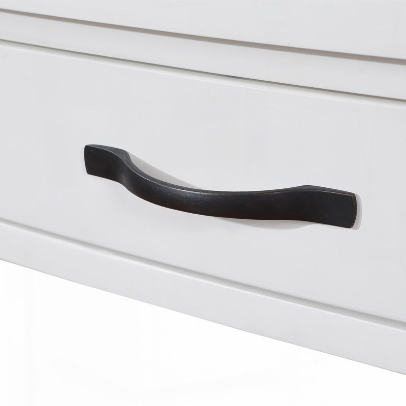 Console d'angle triangulaire à 3 niveaux, Blanc lait