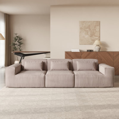 Canapé modulaire 3 pièces rembourré