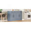 Garde-manger autoportant moderne, rangement pour nourriture buffet, armoire à café avec tiroir, 2 tablettes réglables et 2 tablettes de porte pour la salle à manger, cuisine, ensemble de 2, gris