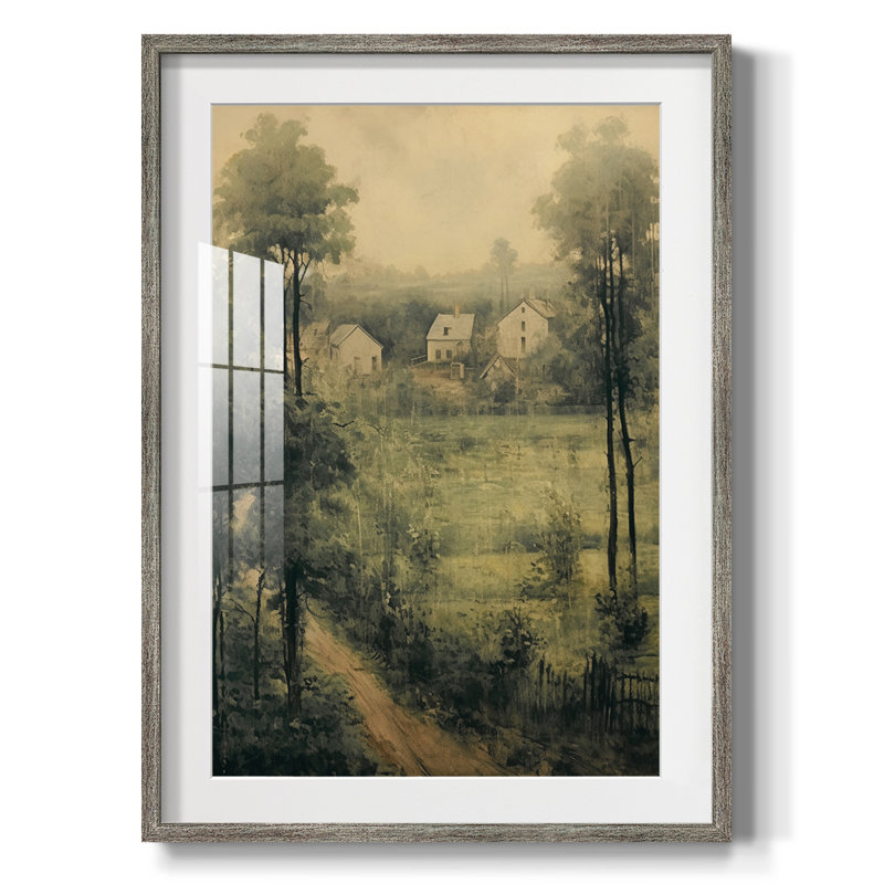 Paysage rétro Lxxxix - impression encadrée