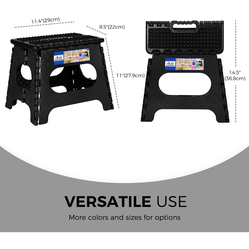 Black Foldable Step Stool