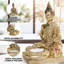 Porte-encens Golden Buddha Statue, décoration de table 6 po
