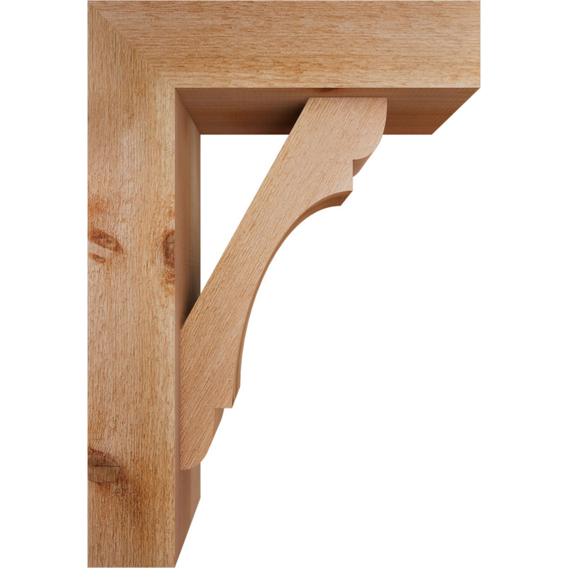 Olympic Block Offset Brace Bracket, 26 x 18, 6"W Western Red Cedar (Rough Sawn)