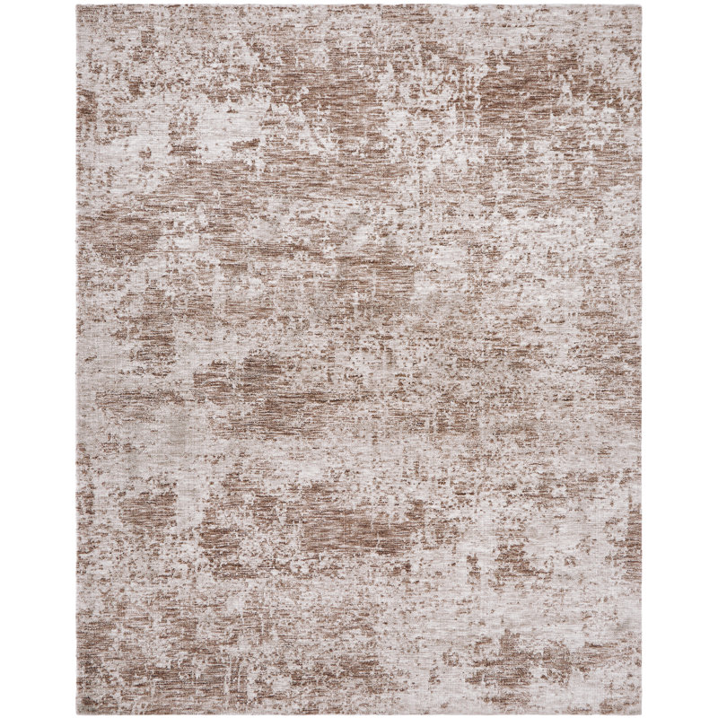 Area Rug, Rectangle 8'6" x 11'6", Brown/Ivory