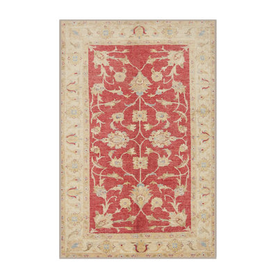 Tapis oriental rouge / beige