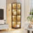 4-Tier Corner Display Cabinet with 3 Color Light, Display Case for Playroom, Bedroom-234704753