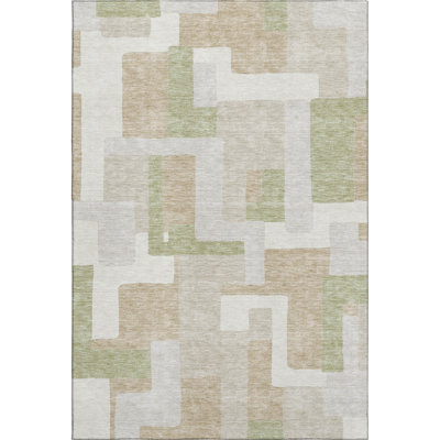Premium Machine Washable Prisco Beige Rug
