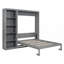 Lit escamotable mural avec tablettes Murphy-1089280309-1089280310