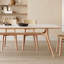 Table de salle à manger moderne et simple en bois de frêne durable-107385392