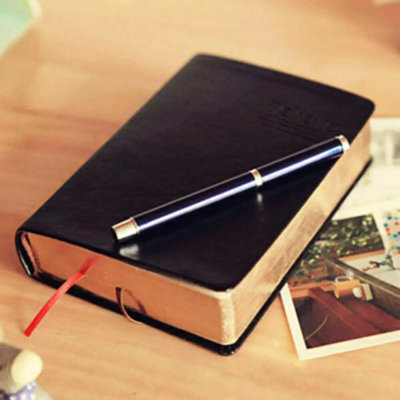 Vintage Believe Notebook Thick Blank Paper Notepad Leather Journal Diary Book