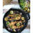 Lava Enameled Cast Iron Grill Pan 11 inch-Radial Pattern Pan with Pour Spouts Round Black