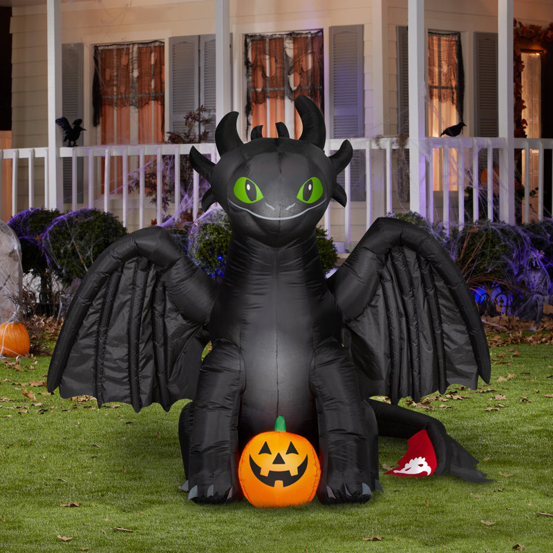 Lumière d'Halloween soufflée à l'air avec ELT-Toothless How to Train Your Dragon-Universal
