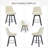 Swivel Upholstered 26''Counter Stool And Bar Stools With Full Back And Solid Wood Frame-2051202734