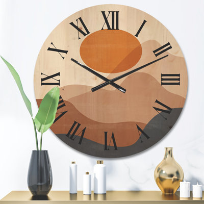 Solid Wood Wall Clock