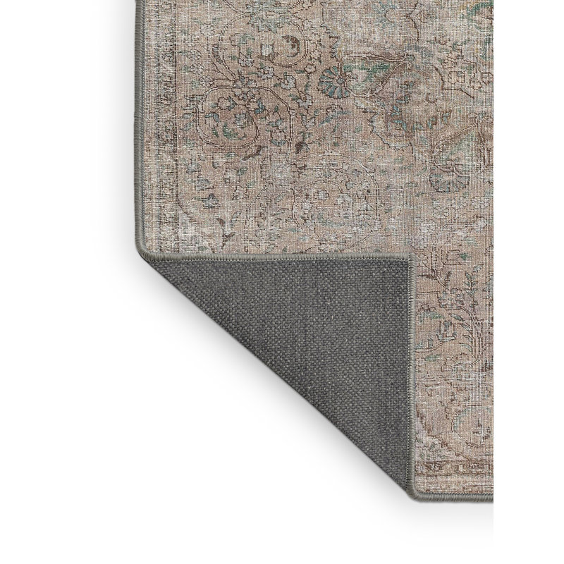 Tapis rouge/beige/noir traditionnel Germanos, Rectangle 5 pi x 7 pi